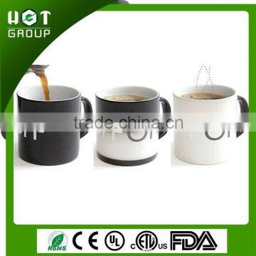 Ceramic on/off color changing cup