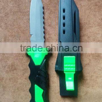 High Quality Point Tip Beta Titanium Scuba Diving Knife With Sheath and Straps
