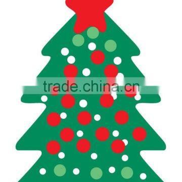 Hot sale Christmas tree shape melamine plate