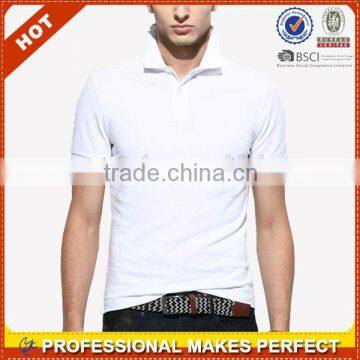 Custom Cotton Plain White Color Polo Shirt Design(YCP-C0387) photo-3
