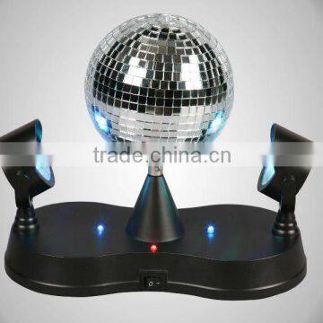 Twin Effect Light LED Mirror Ball Party