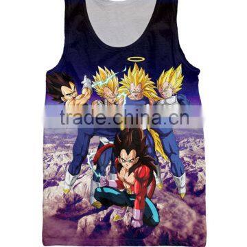 Fashion gym weight man ladies vest women 3d tank top