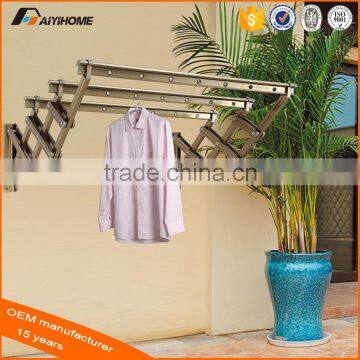 Expandable Aluminium Clothes Hanging Drying Rack, Laundry Hanger Collapsible Wall Mount photo-2