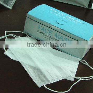 Disposable non-woven facemask