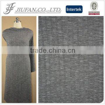 Jiufan Textile Knitted 100% Poly Fabric Good Quality Designed Rib Hacci Fabric