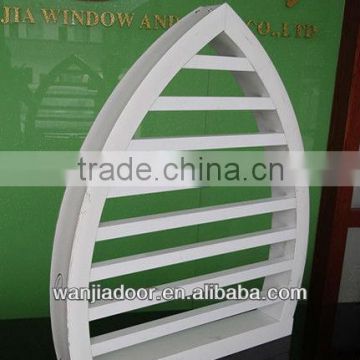 fixed upvc shaped shutter window with high quality