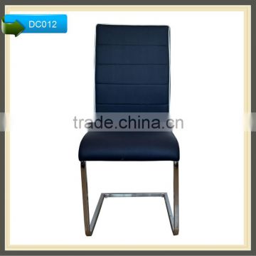 modern metal leather comfortable dining room chairs with metal base