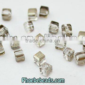 Wholesale Hot Sale Jewelry Accessories 4mm Transparent Square Crystal Beads In Bullk PB-CB024