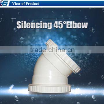 China supplier high pressure pvc 45 elbow pipe fittings