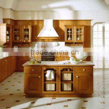 wooden kitchen cabinet with island design