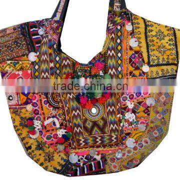 Girls Traditional Ethnic Handbags With Patchwork & EWmbroidery