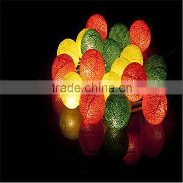 colored cotton balls mini single led lights battery powed