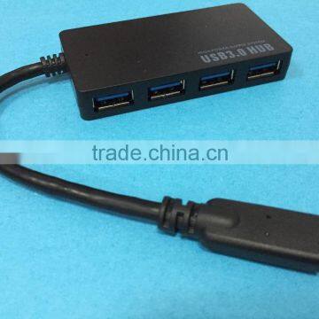 The Newest USB 3.1 Type C Male to Four Port USB 3.0 A type Female Hub