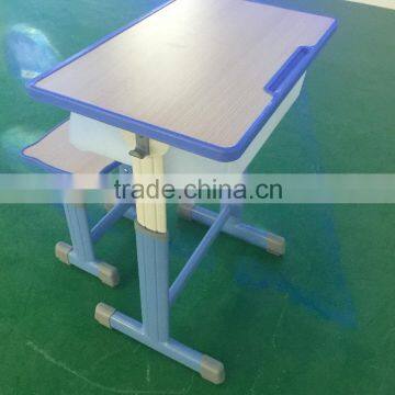 Adjustable School Desk and Chair School Furniture School Desk With Bench HXZY045 photo-3