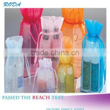 YIWU RODA 100%Organza Multicolor optional organza gift draw string bag