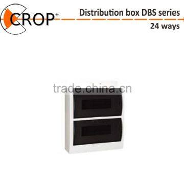 Surface mounting 24 ways ABS power distribution box DBS series IP40