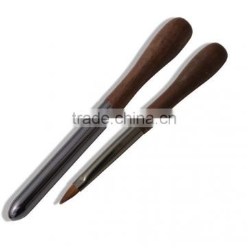 High Quality Makeup Brush Copper Handle Lip Brush with Cover