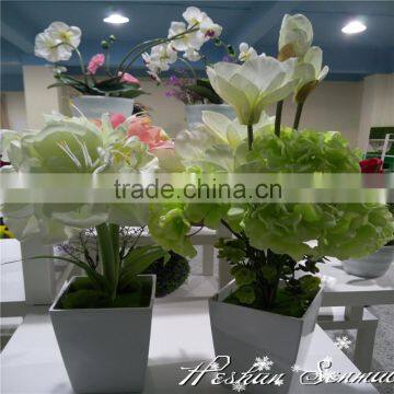 real touch 2016 artificial plastic potted flower with led light made in china