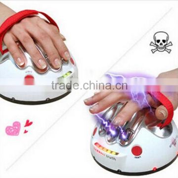 Prank Lie Detector Electric Shock Toy For Entertainment, battery operated, 2015 hot new products