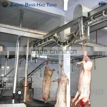 pig bleeding conveyor for big size pig slaughterhouse plant with 200 pigs per day capacity