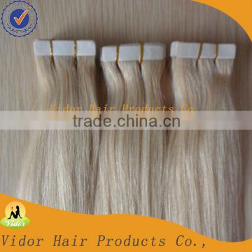 2013 All Textures Cheap 5a Top Quality 100% Virgin Brazilian Hair Tape Hair Extensions