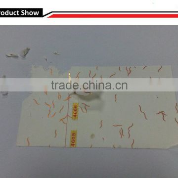 Fiber destrucitlbe Vinyl Label material