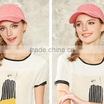 Girls Pink Washes Cotton Worn-Out Baseball Cap,Blank 6-Panel Custom Baseball Caps Bulk