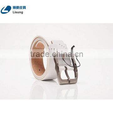 High Quality Antique Top Brand Genuine Leather White Belt For Men