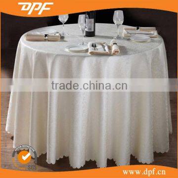 100% Polyester blank White Hotel Restaurant Table Cloth