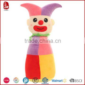 2015 China colorful clown plush stuffed toy for kids