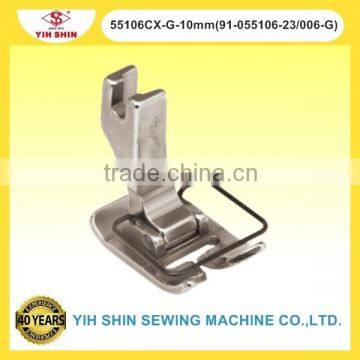 Industrial Sewing Machine Parts ZIG-ZAG Feet ZIG-ZAG Hinged Feet 55106CX-G-10mm(91-055106-23/006-G) Presser Feet