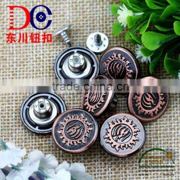 Metal Logo Custom Made Clothing Buttons for Jeans Wear photo-4