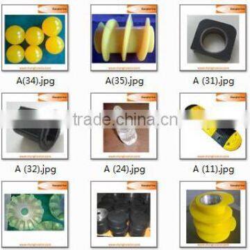 Custom made Rubber Polyurethane PU Casting Products Factory