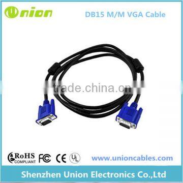 15 PIN Male To Male M/M VGA Monitor Extension Cord Cable Line Blue