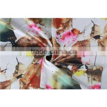 Blossom Lotus Design Woman Clothes Knit Crepe Custom Print Fabric photo-4