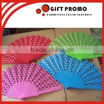 Colourful Plastic Foldable Hand Fan