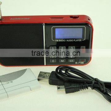 2015 Hot Selling B-718 TF Card MP3 Audio Player Portable Mini Usb Radio Speaker photo-4
