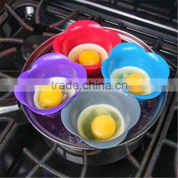 Silicone Egg Poacher Cook Poach Pods Kitchen Cookware Poached Baking Colorful Egg Cups Microwave Egg Cooker Silicone Egg Poacher