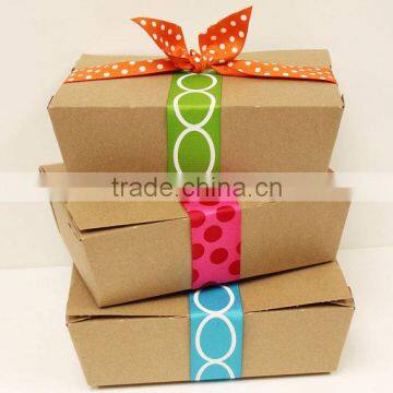 Disposable printing foldable food grade paper burger box