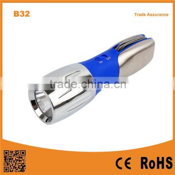 B32 1W LED Bulb steel pocket tool with LED Multi Function Tools Flashlight for outdoor camping .