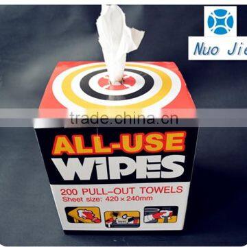 Industrial cleaning roll towels