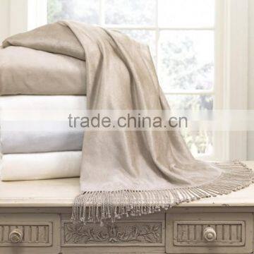 eco-friendly bamboo travel throw blanket