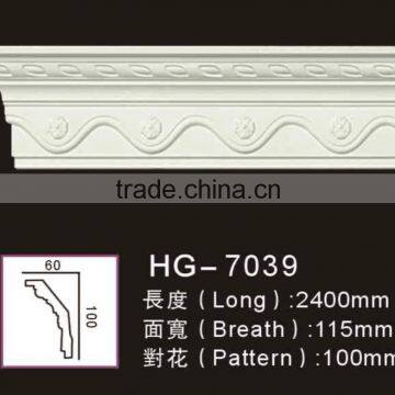 HG7039 Primed elegant factory-price PU carving cornice moulding