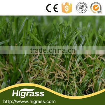 Commercial decoration Olive and Green artificial grass with stem