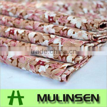 Mulinsen Textile Floral Printing Lycra Satin Fabric