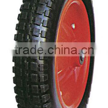 high rebound pu foam wheel flat free tire 13"X3.00-8