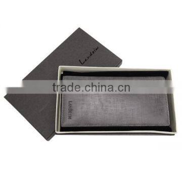 Factory Hot Sell European Trendy Designer Gray Genuine Leather Men's Wallet photo-6