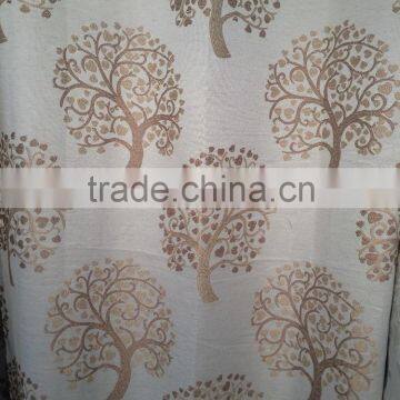 New Arrival Little Tree Design 100% Polyester Jacquard Curtain Fabric photo-2