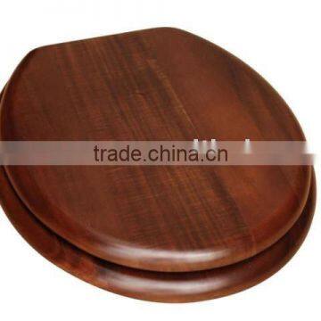 hygienic slow-close wooden toilet seat cover