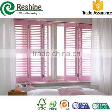 Colored plantaiton shutter interior wooden shutter